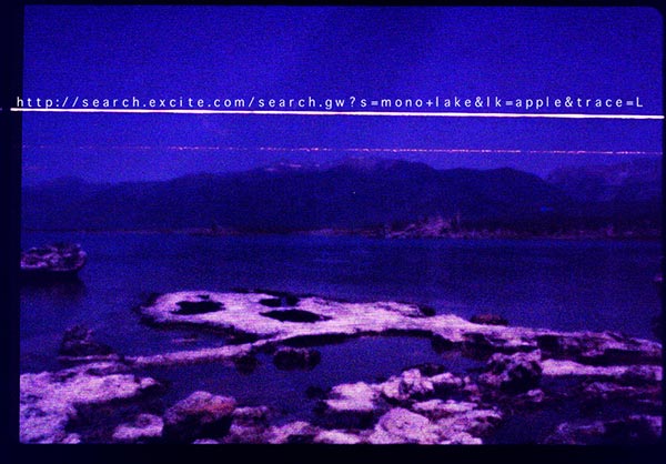 lensless photograph at Mono Lake