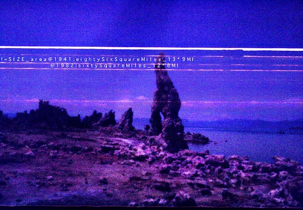 lensless photograph at Mono Lake